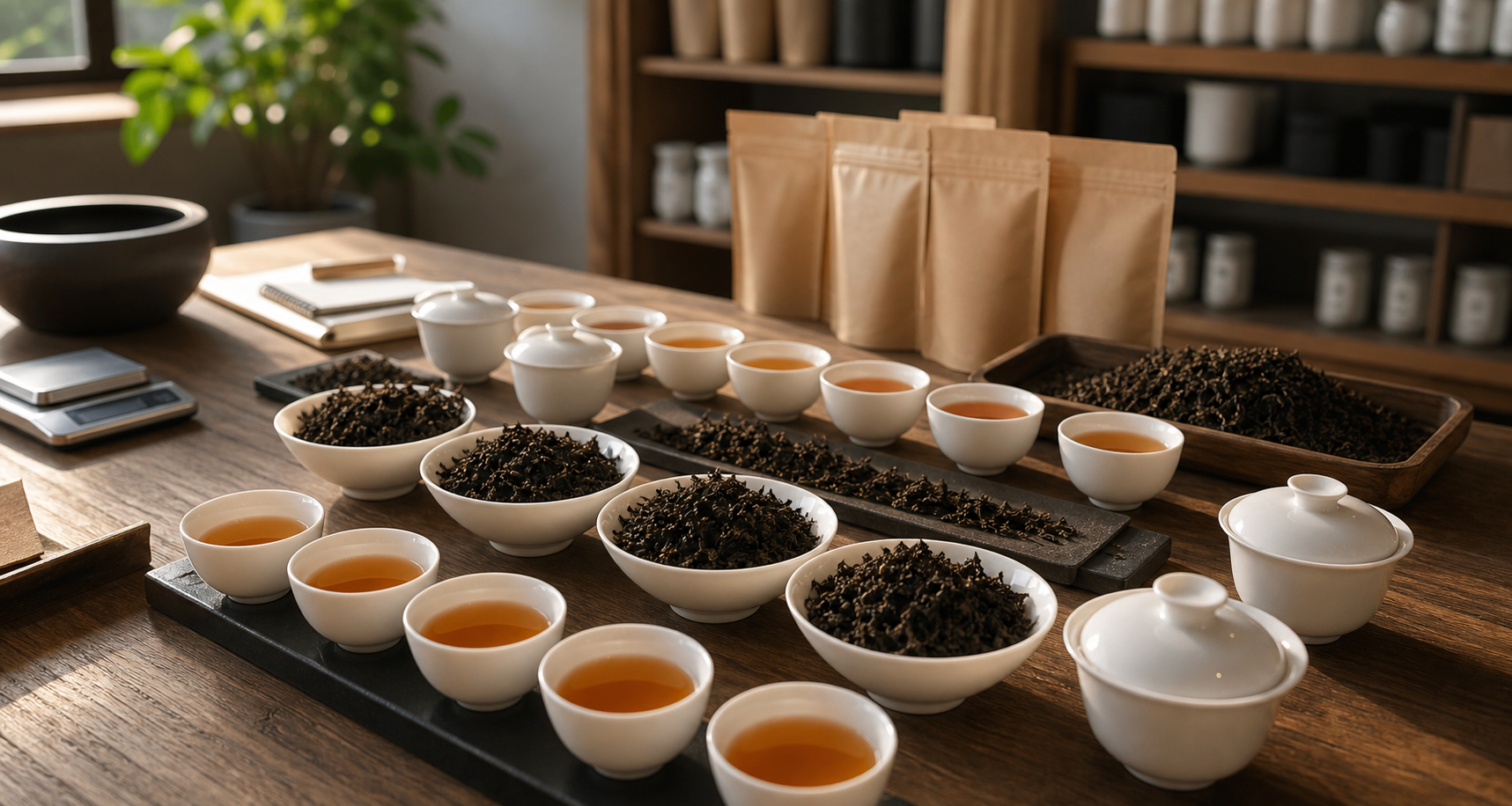 武夷岩茶批发样品审评与茶汤测试